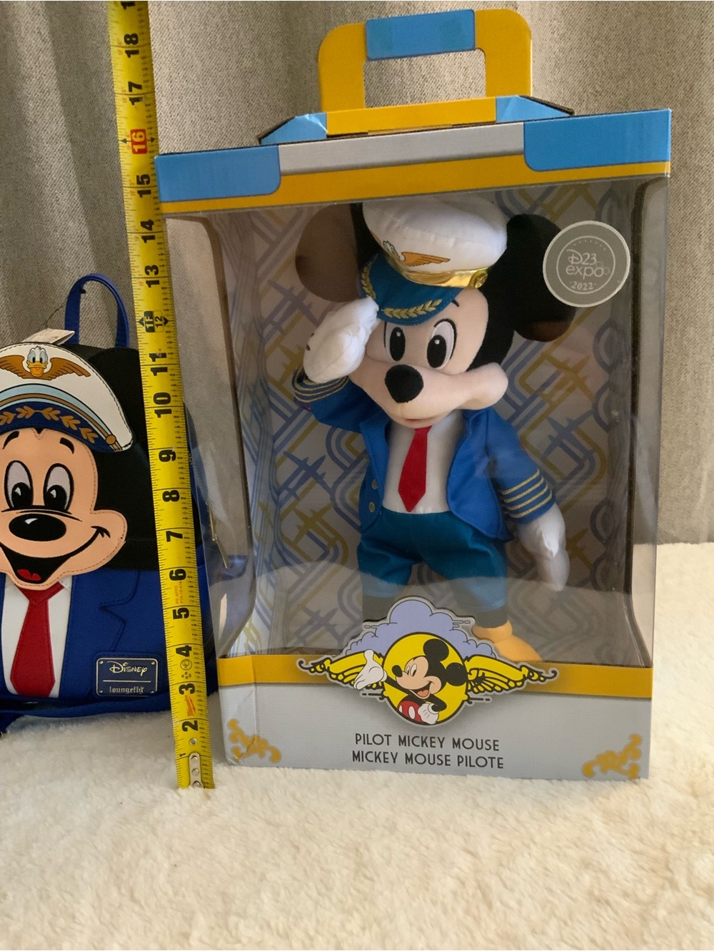 Loungefly Disney Mickey Mouse One : Walt’s Plane - Pilot Mickey Mouse & Plush - Picture 8 of 11